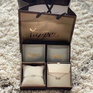💎 Tappers diamond infinity Necklace & bracelet